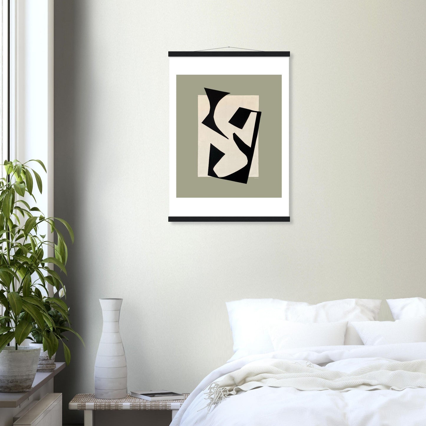 Coastlines & Calanques: Abstract Landscape Art Print, Poster with Hanger - Creations Awol