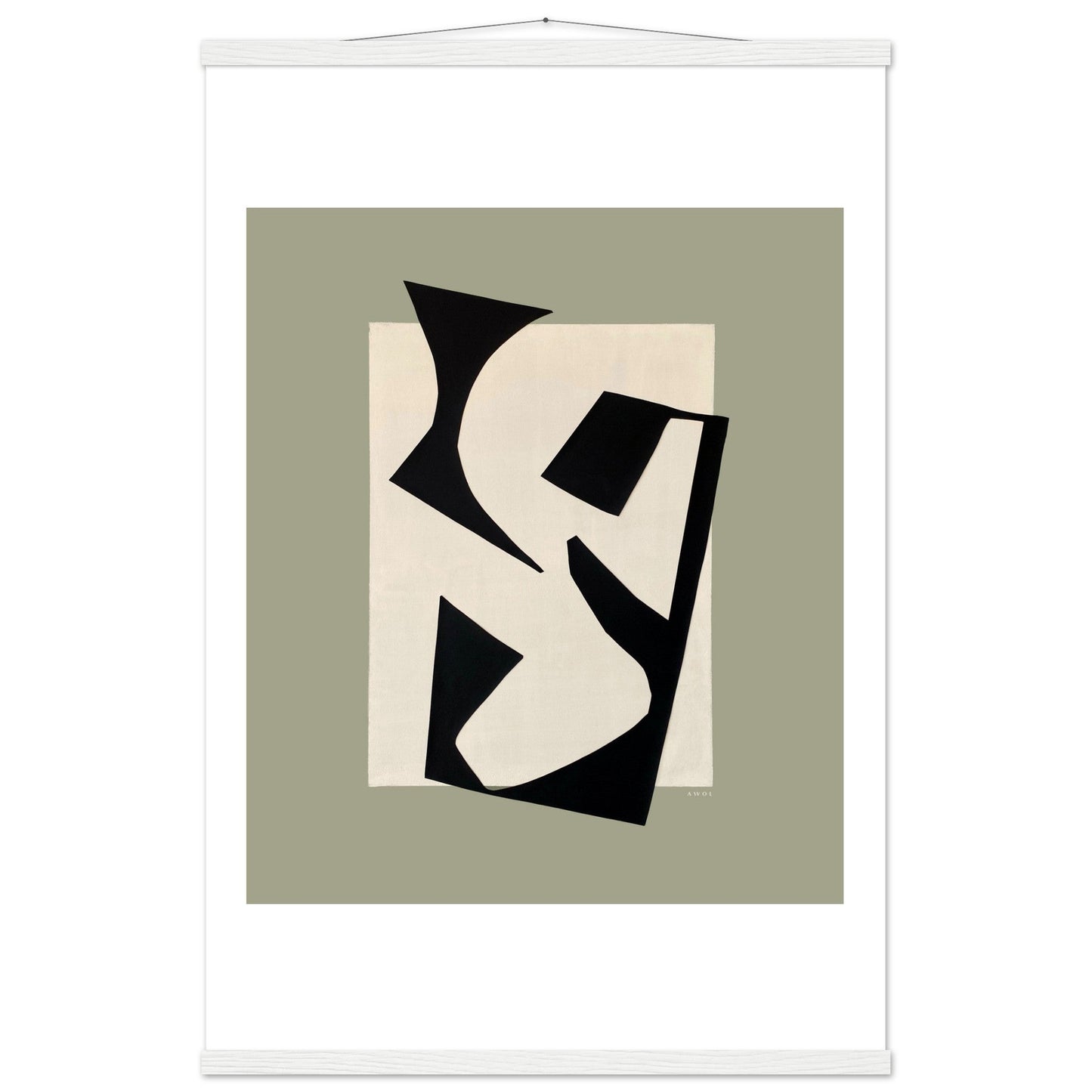 Coastlines & Calanques: Abstract Landscape Art Print, Poster with Hanger - Creations Awol