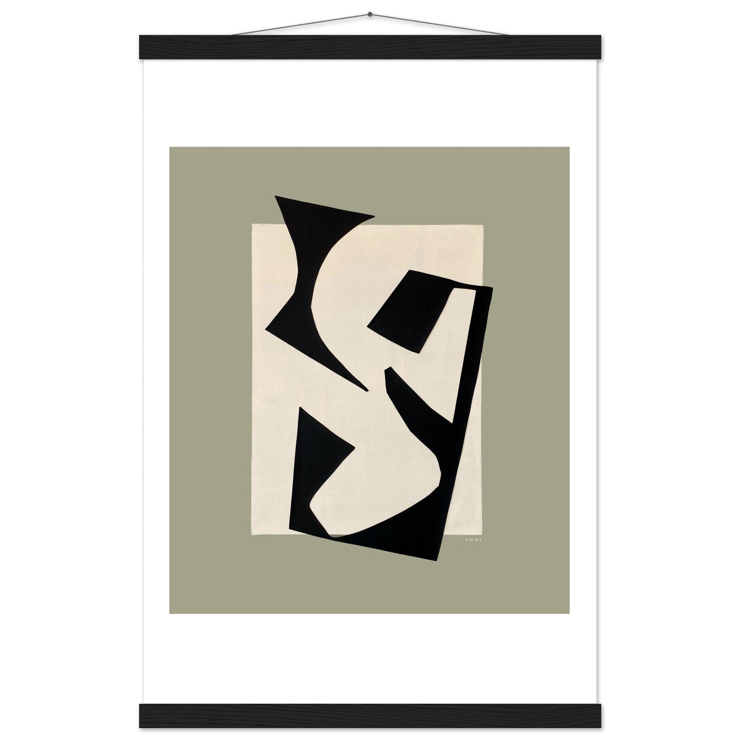 Coastlines & Calanques: Abstract Landscape Art Print, Poster with Hanger - Creations Awol