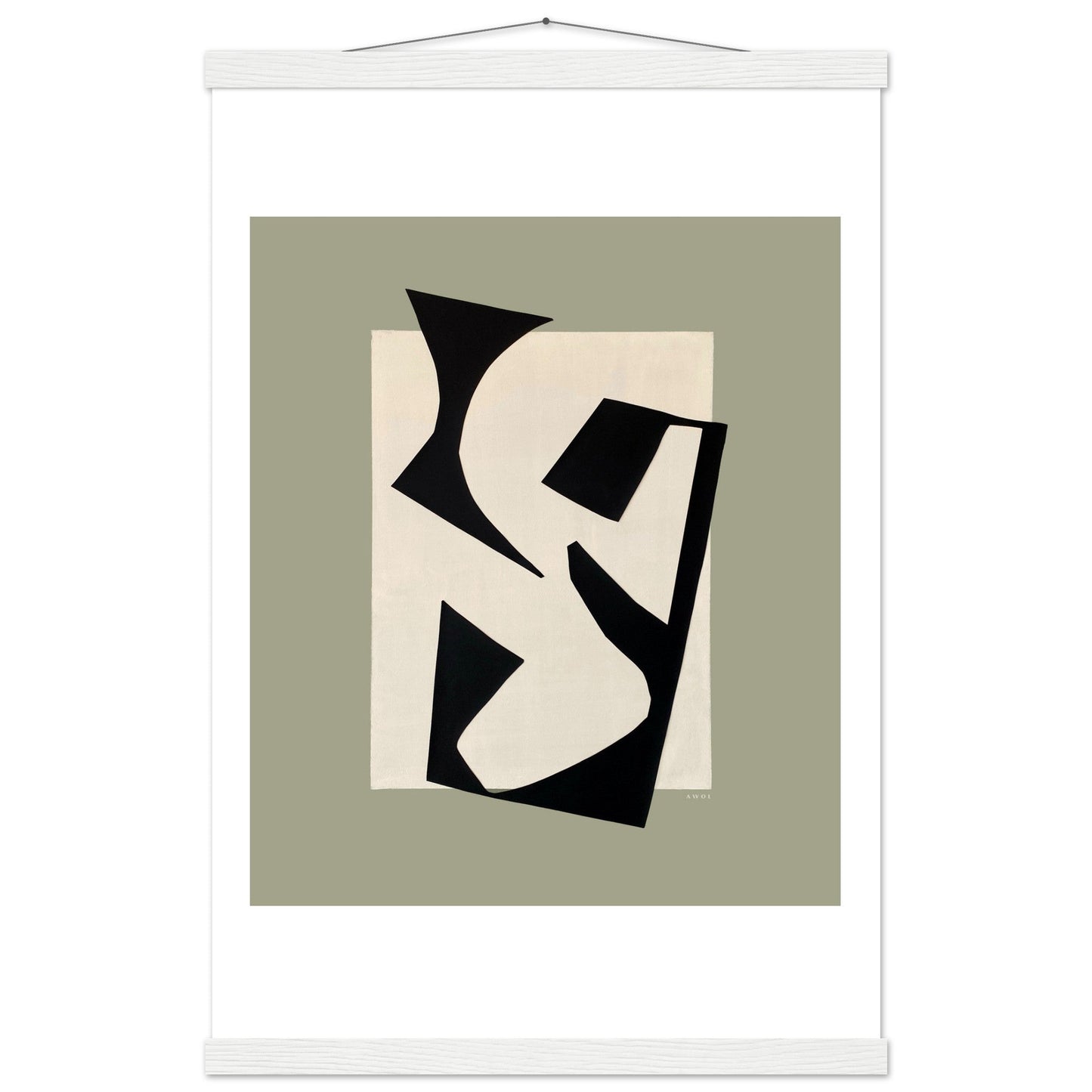 Coastlines & Calanques: Abstract Landscape Art Print, Poster with Hanger - Creations Awol