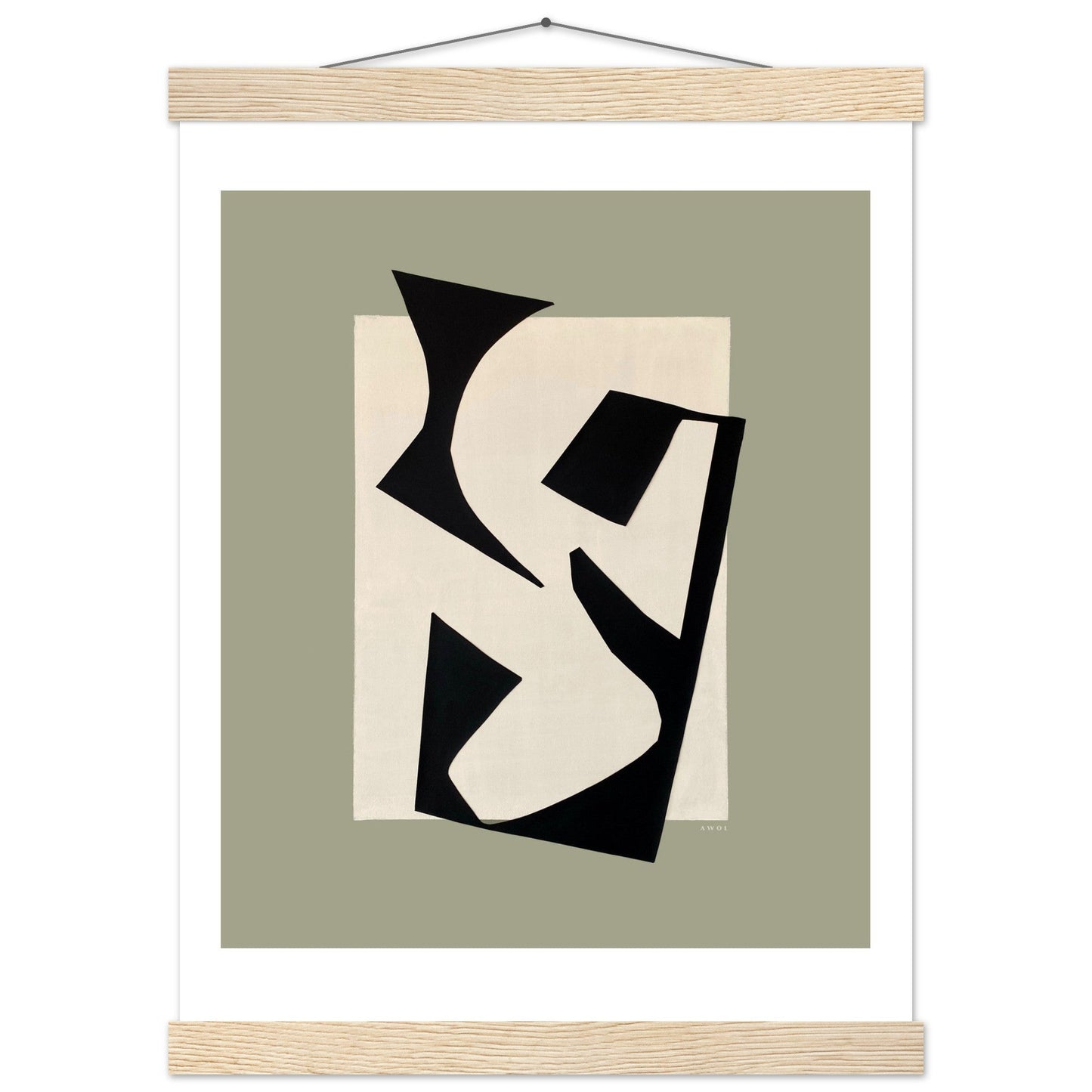 Coastlines & Calanques: Abstract Landscape Art Print, Poster with Hanger - Creations Awol