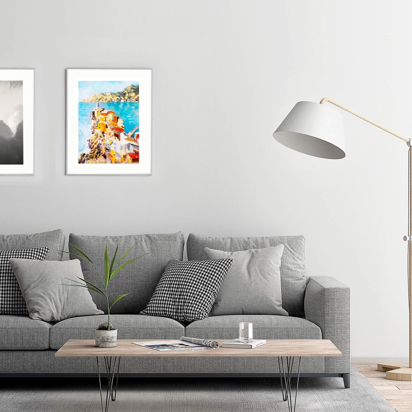 Italy Art Print: Colourful Seaside Towns, Mediterranean Poster Print