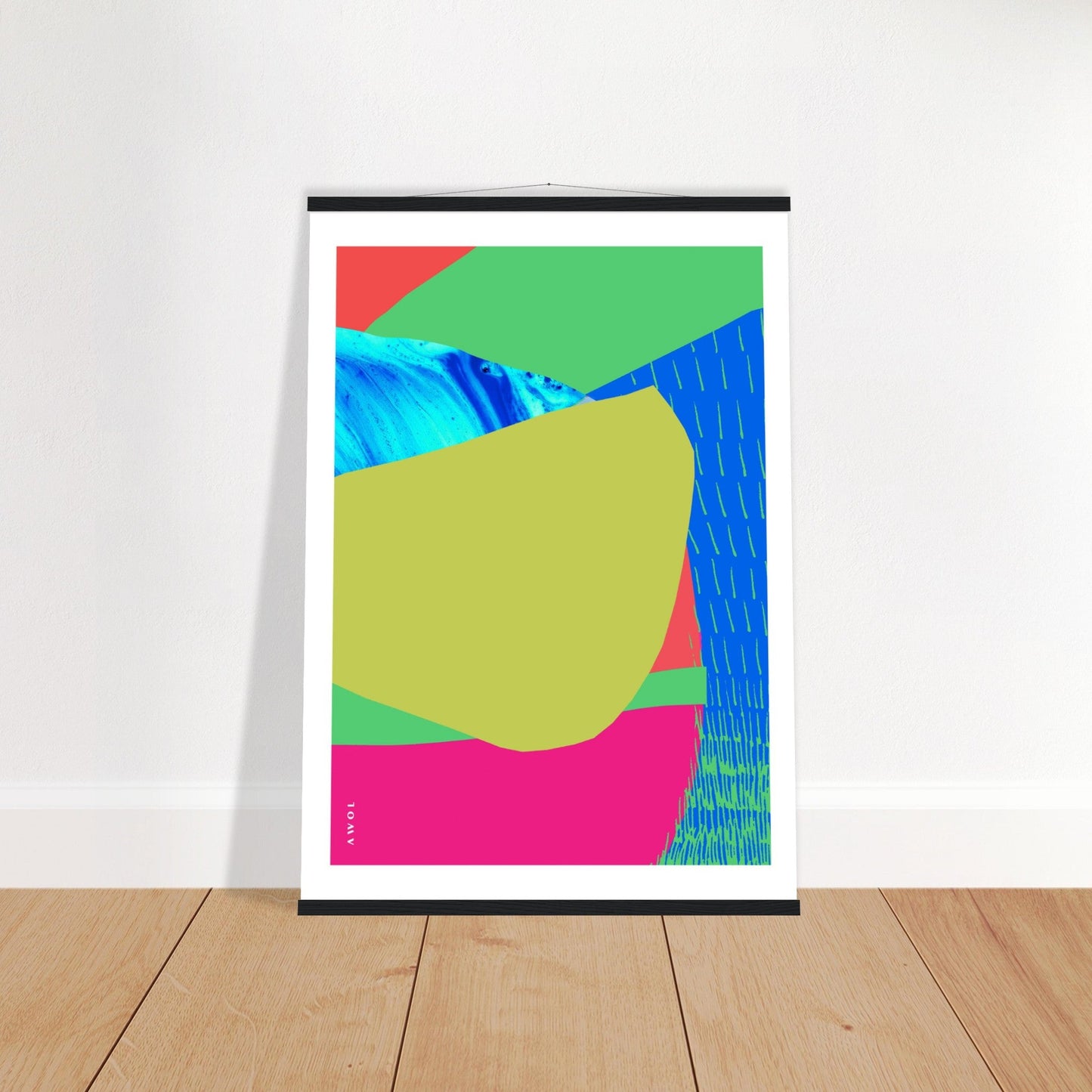 Colourful Bali, Thailand And Vietnam Abstract Landscapes: Poster With Hanger - Creations Awol