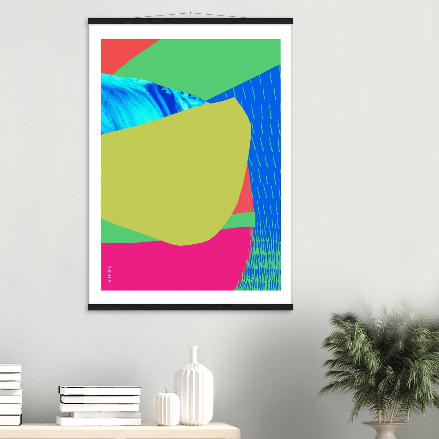 Colourful Bali, Thailand And Vietnam Abstract Landscapes: Poster With Hanger - Creations Awol