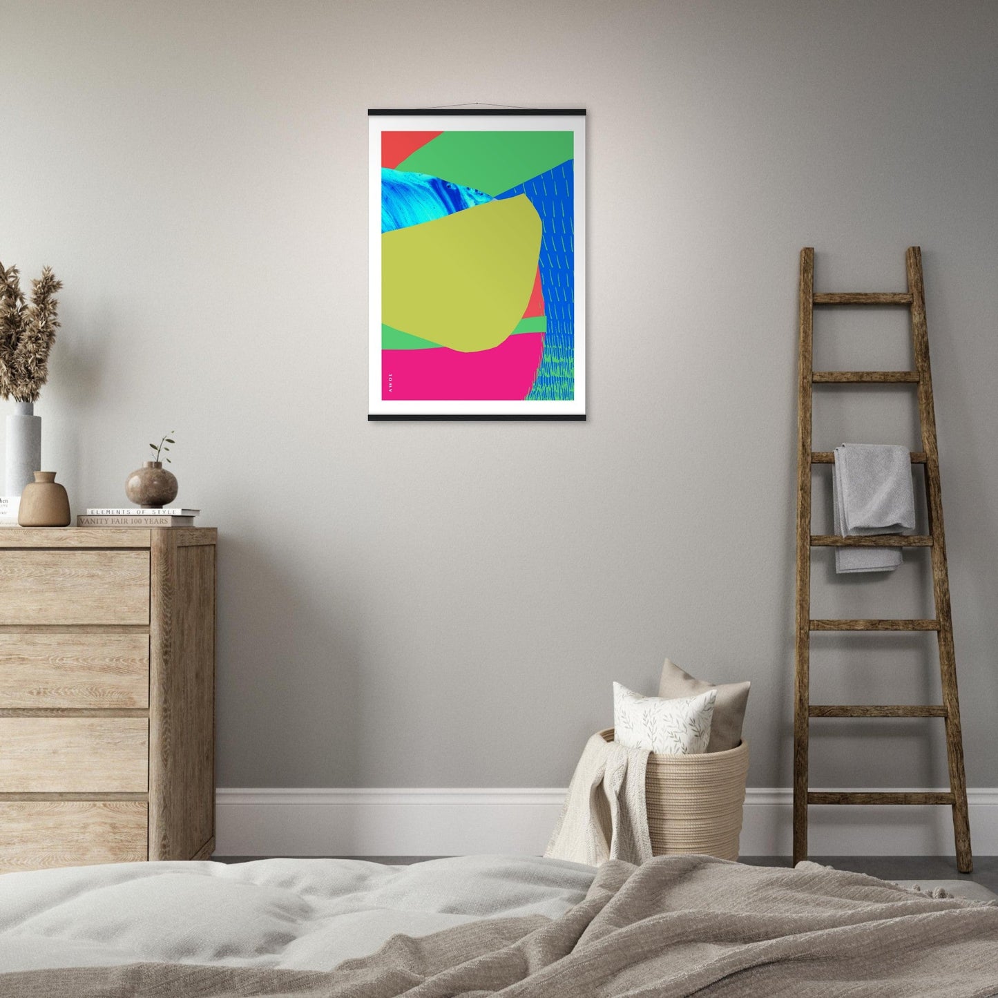 Colourful Bali, Thailand And Vietnam Abstract Landscapes: Poster With Hanger - Creations Awol
