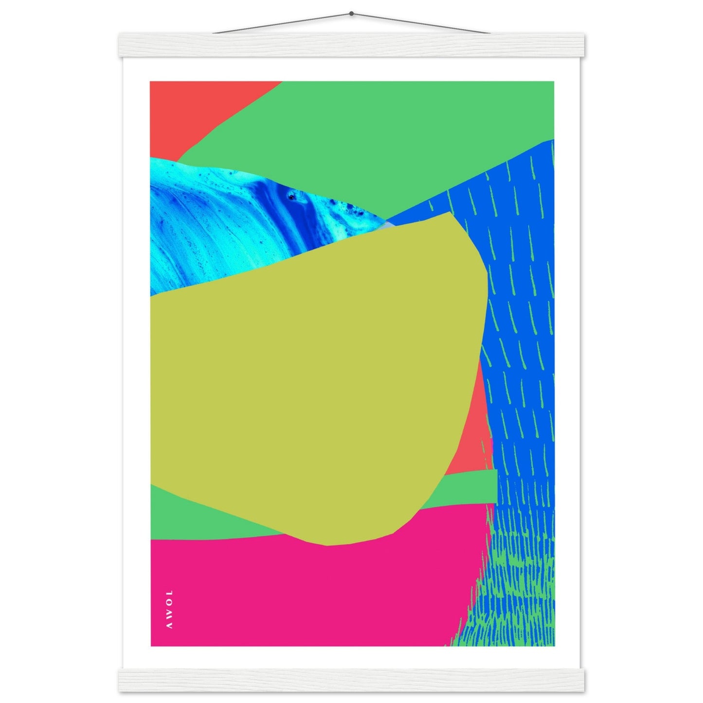 Colourful Bali, Thailand And Vietnam Abstract Landscapes: Poster With Hanger - Creations Awol