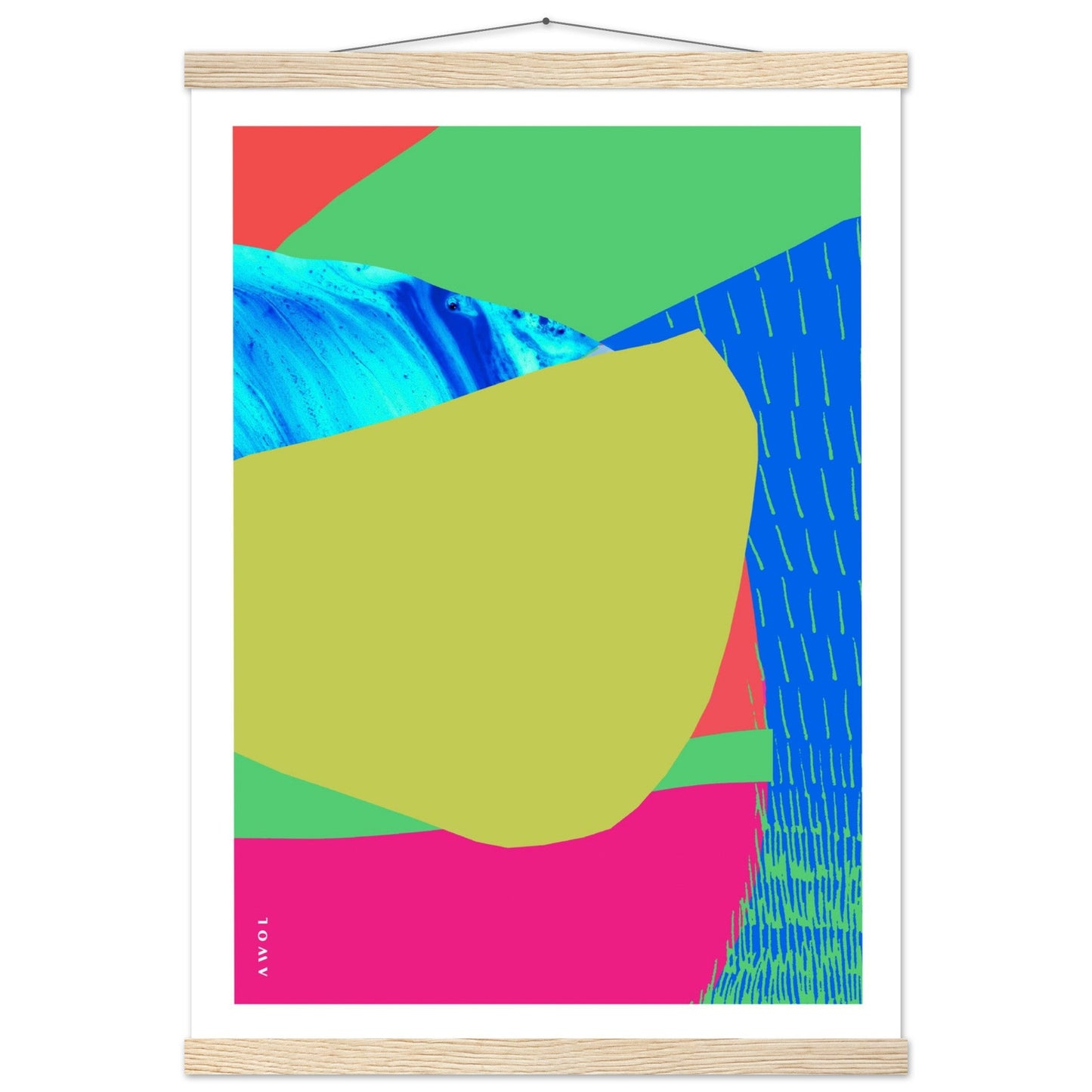 Colourful Bali, Thailand And Vietnam Abstract Landscapes: Poster With Hanger - Creations Awol