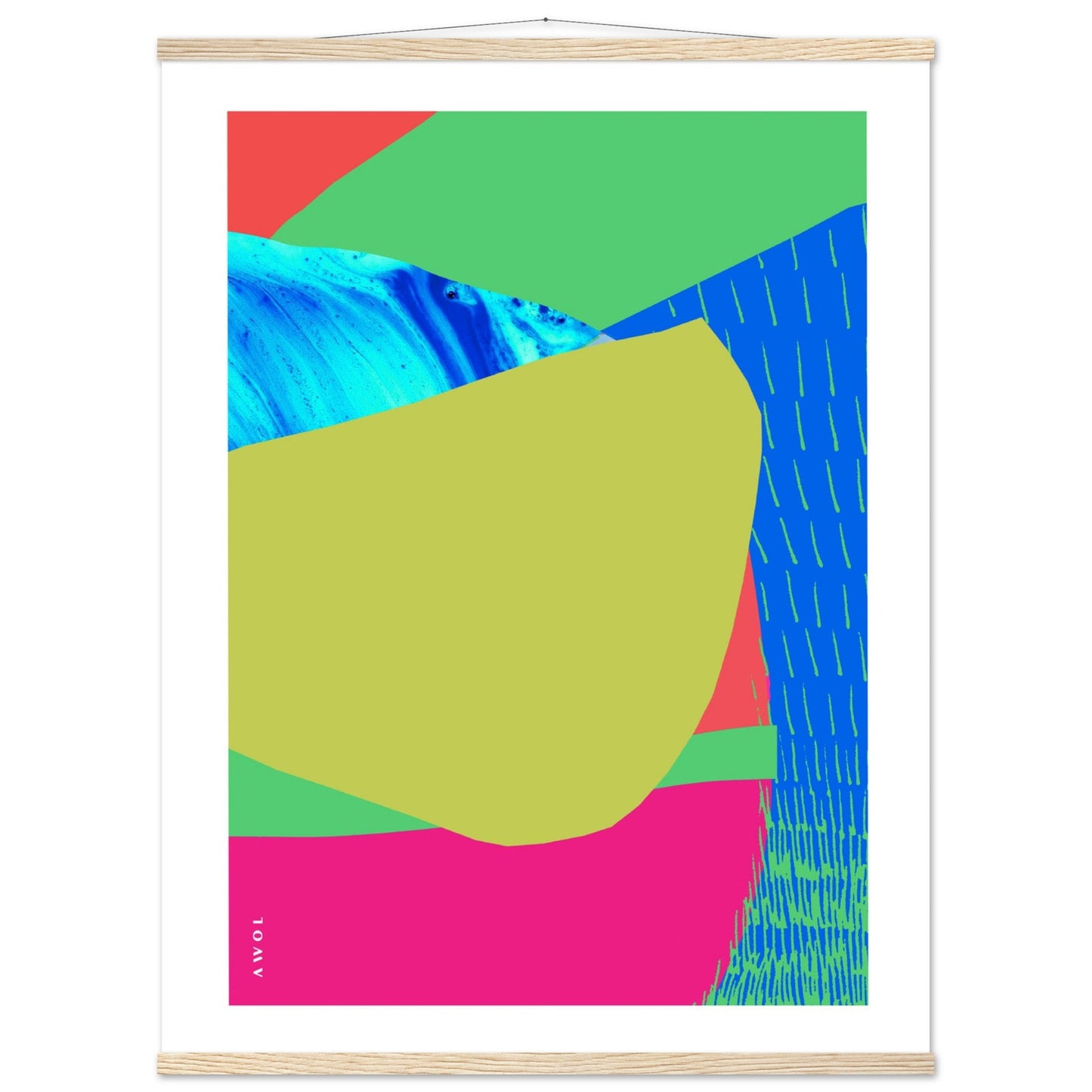 Colourful Bali, Thailand And Vietnam Abstract Landscapes: Poster With Hanger - Creations Awol