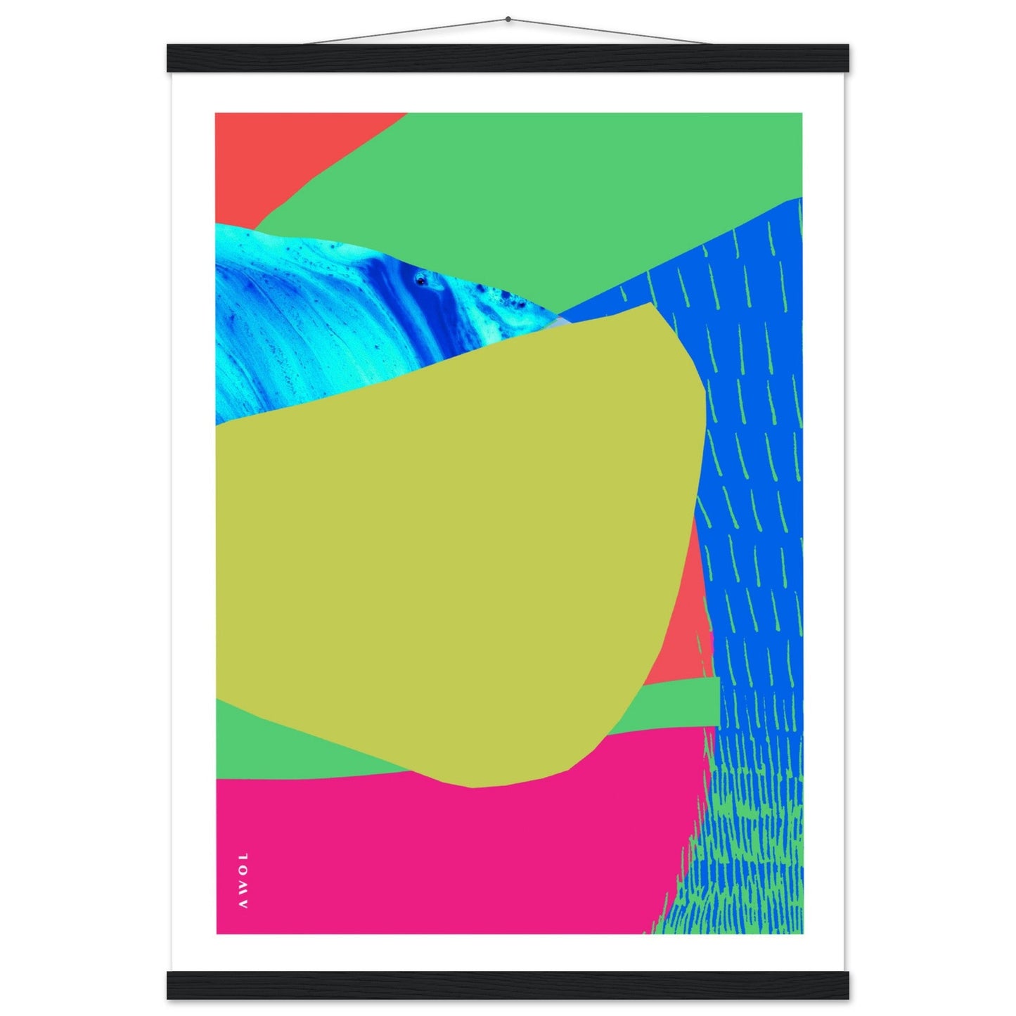 Colourful Bali, Thailand And Vietnam Abstract Landscapes: Poster With Hanger - Creations Awol