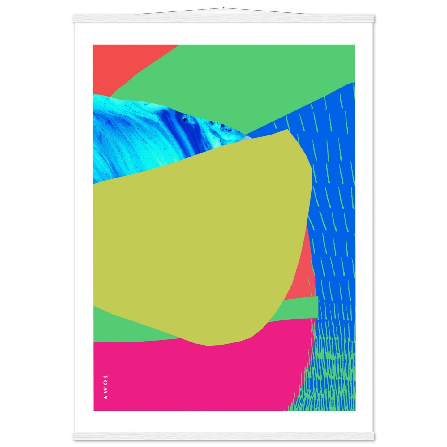 Colourful Bali, Thailand And Vietnam Abstract Landscapes: Poster With Hanger - Creations Awol