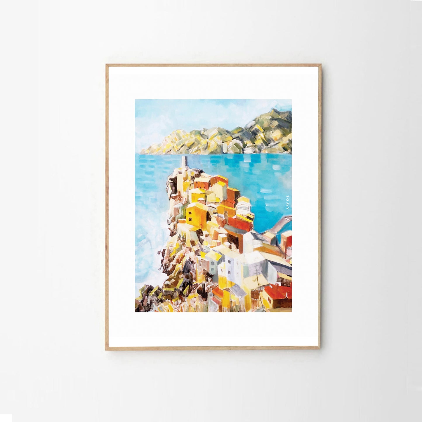 Italy Art Print: Colourful Seaside Towns, Mediterranean Poster Print