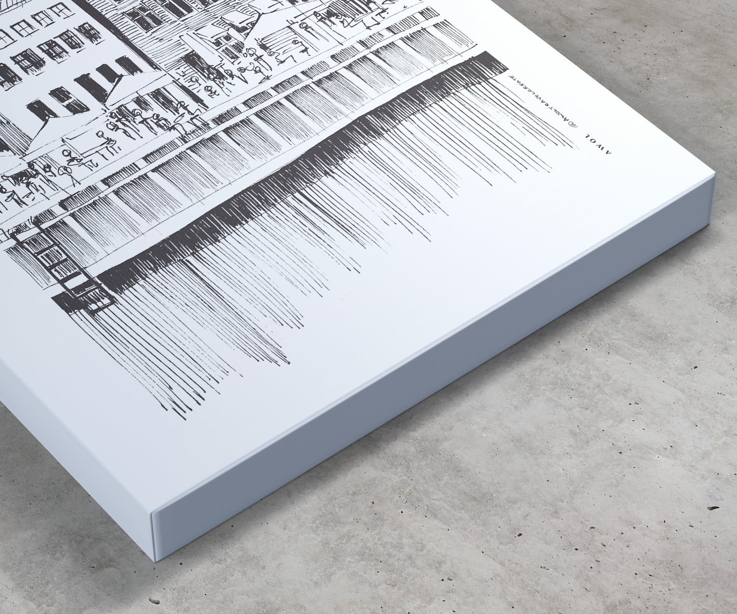 Saturday Afternoon On Nyhavn Canal In Copenhagen, Denmark: Canvas Art Print