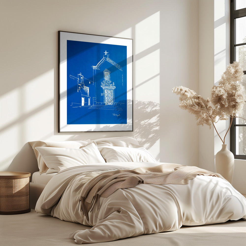 Small Portugese Town By The Sea: Fine Art Poster