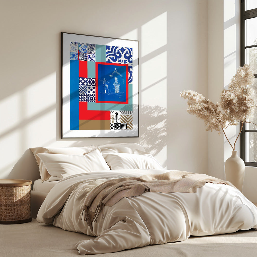 Abstract Portugal Pattern Print: Fine Art Poster