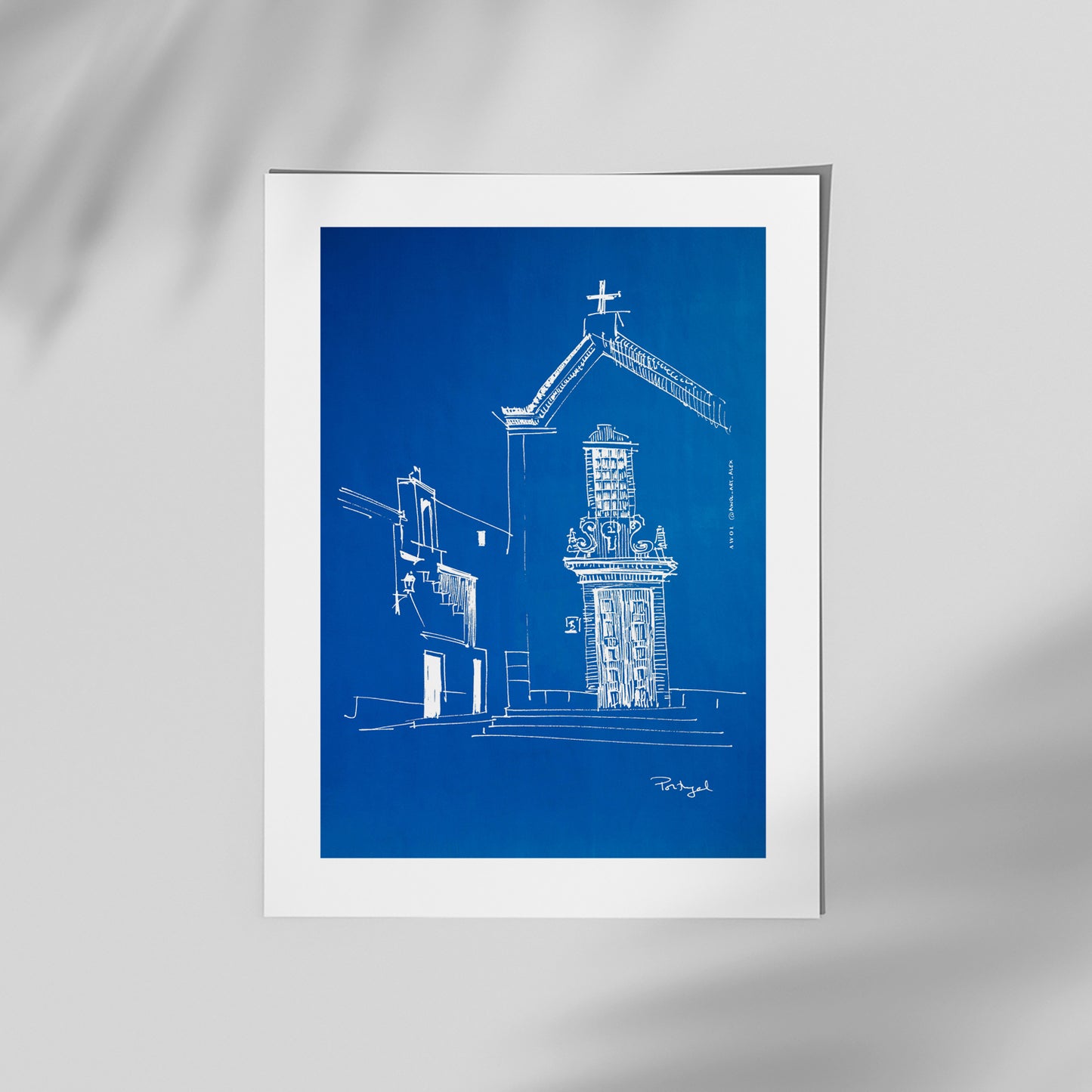 Small Portugese Town By The Sea: Fine Art Poster
