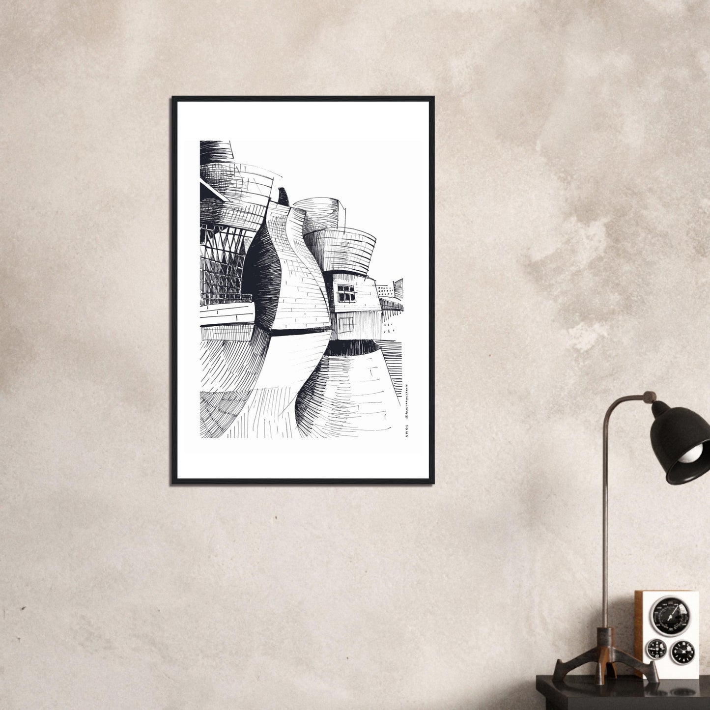 The Guggenheim Bilbao, Modern Architecture Masterpiece: Framed Art Print