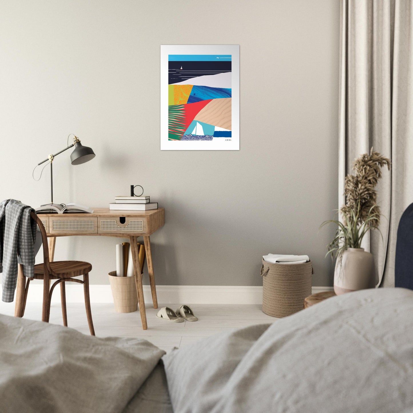 Tropical, Beach Vacation Vibes: Poster Print