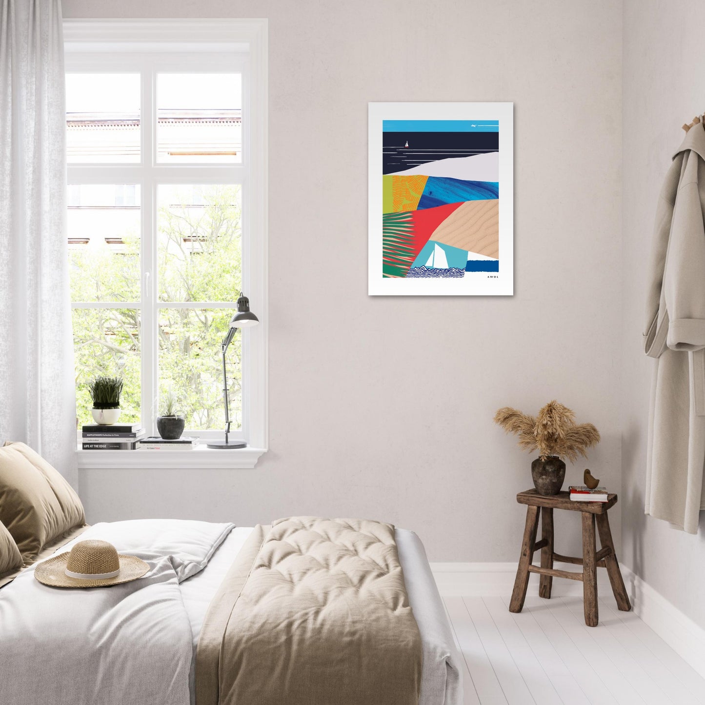 Tropical, Beach Vacation Vibes: Poster Print