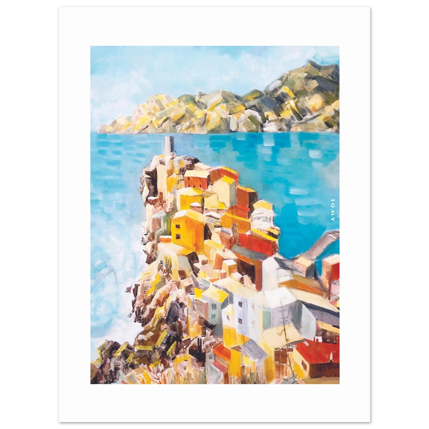 Italy Art Print: Colourful Seaside Towns, Mediterranean Poster Print