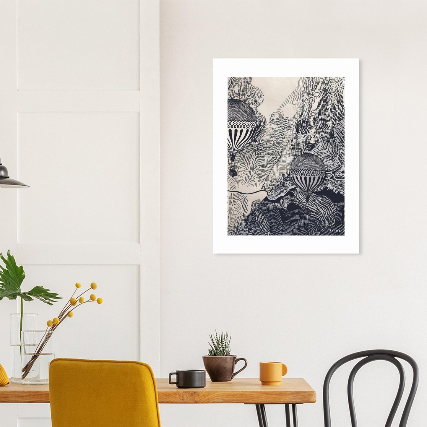 Dreaming Big: Vintage Balloon Adventures In The Sky, Aluminum Art Print