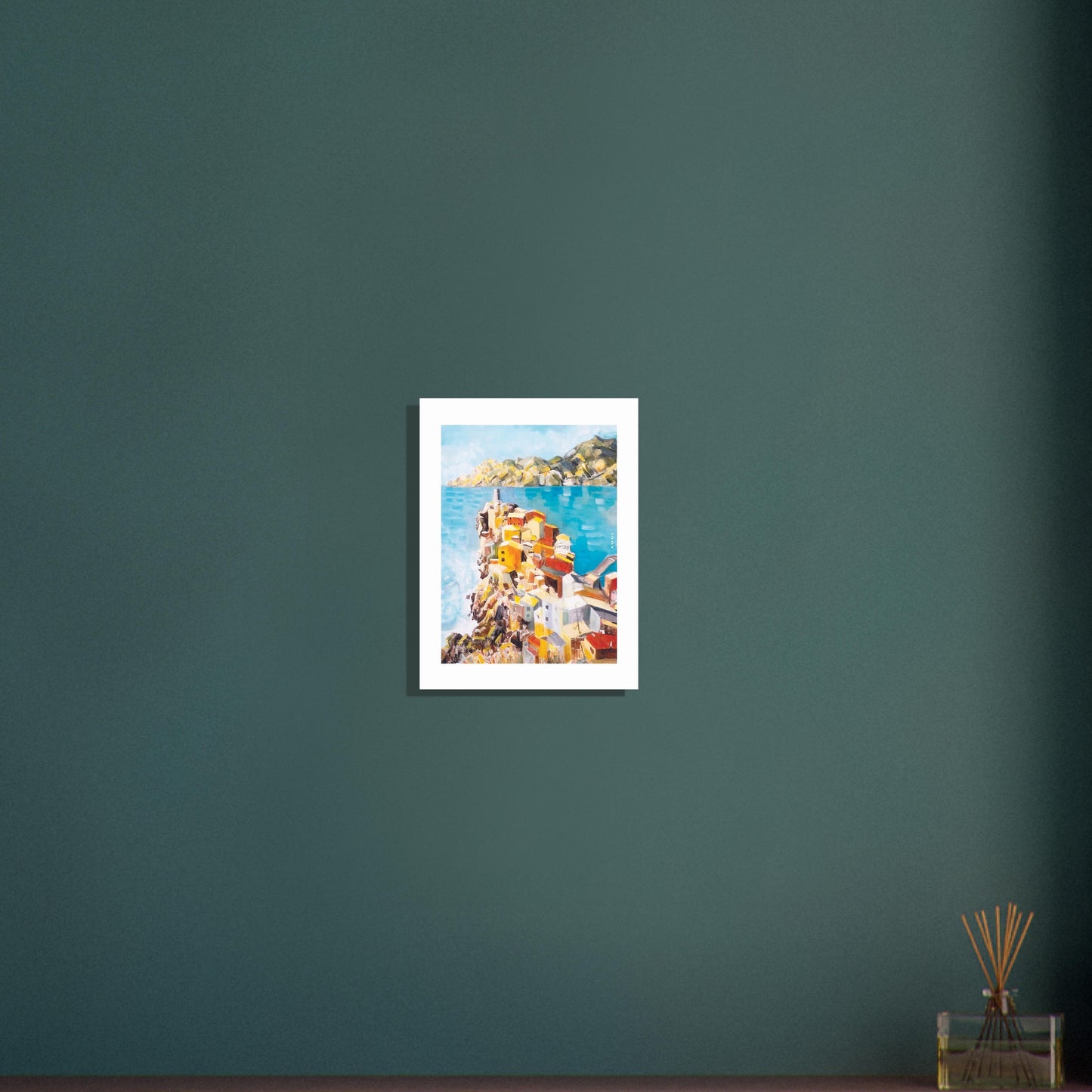 Italy Landscape Art Print: Mediterranean Wall Art, Aluminum Print