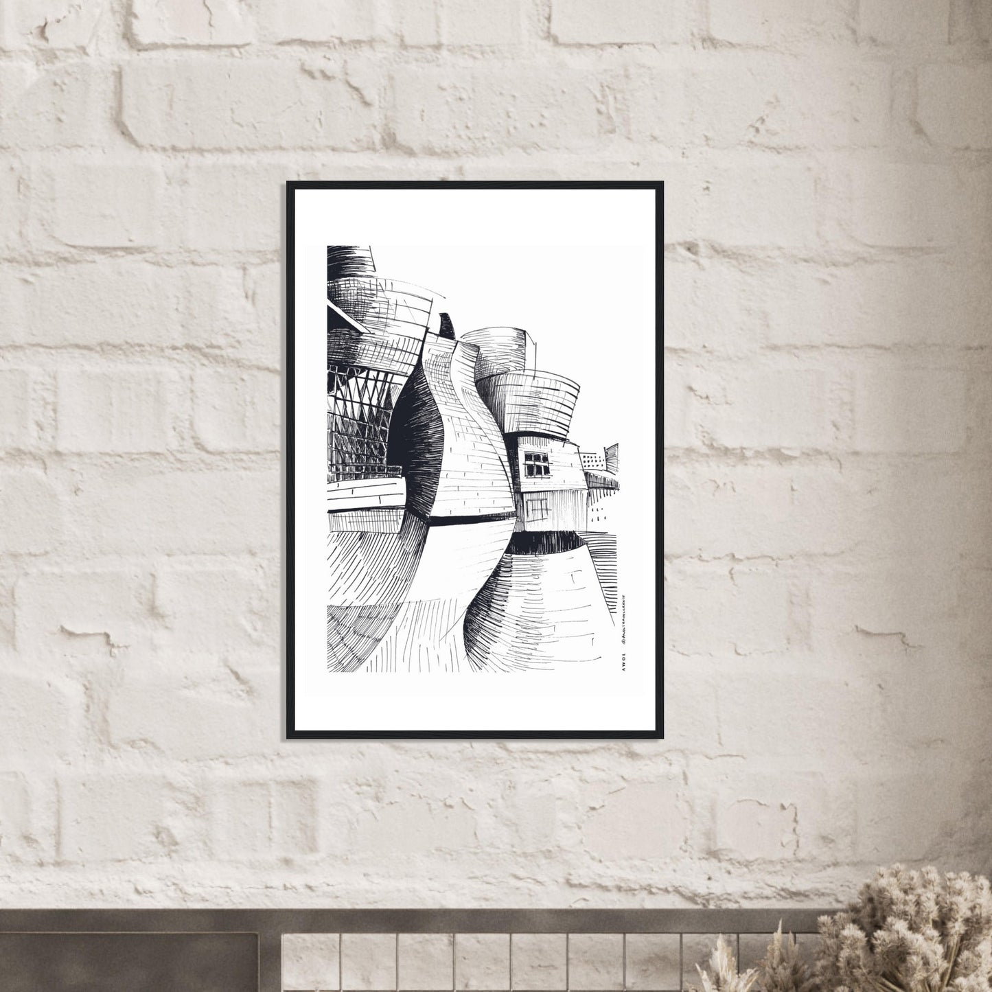 The Guggenheim Bilbao, Modern Architecture Masterpiece: Framed Art Print