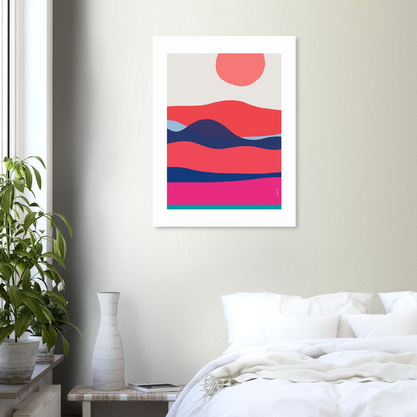 Minimalist Ocean Wall Art: Sunrises and Sunsets Poster Print