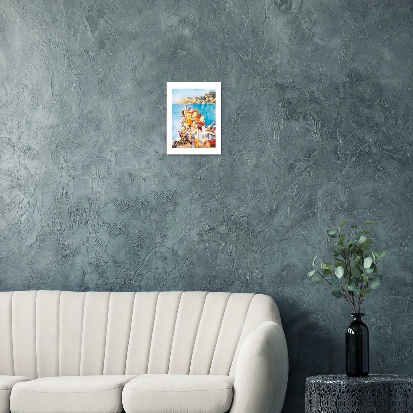 Italy Landscape Art Print: Mediterranean Wall Art, Aluminum Print