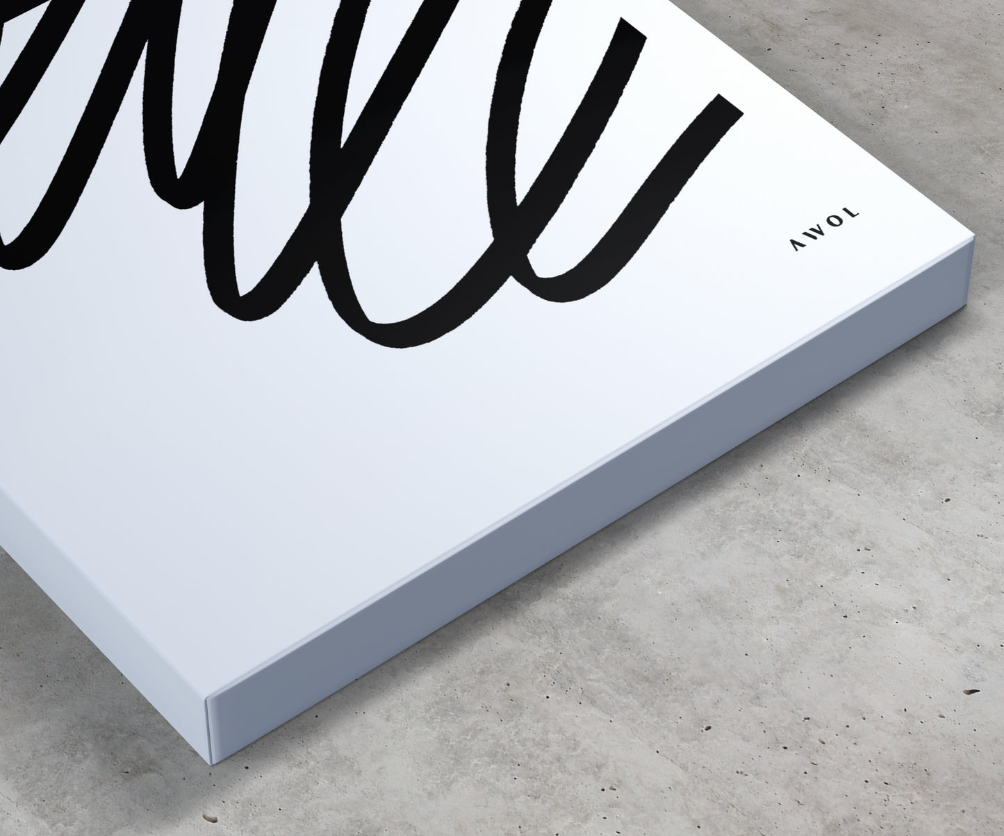 Minimalist Fish In Nordic Waters: Scandi Love Canvas Art Print