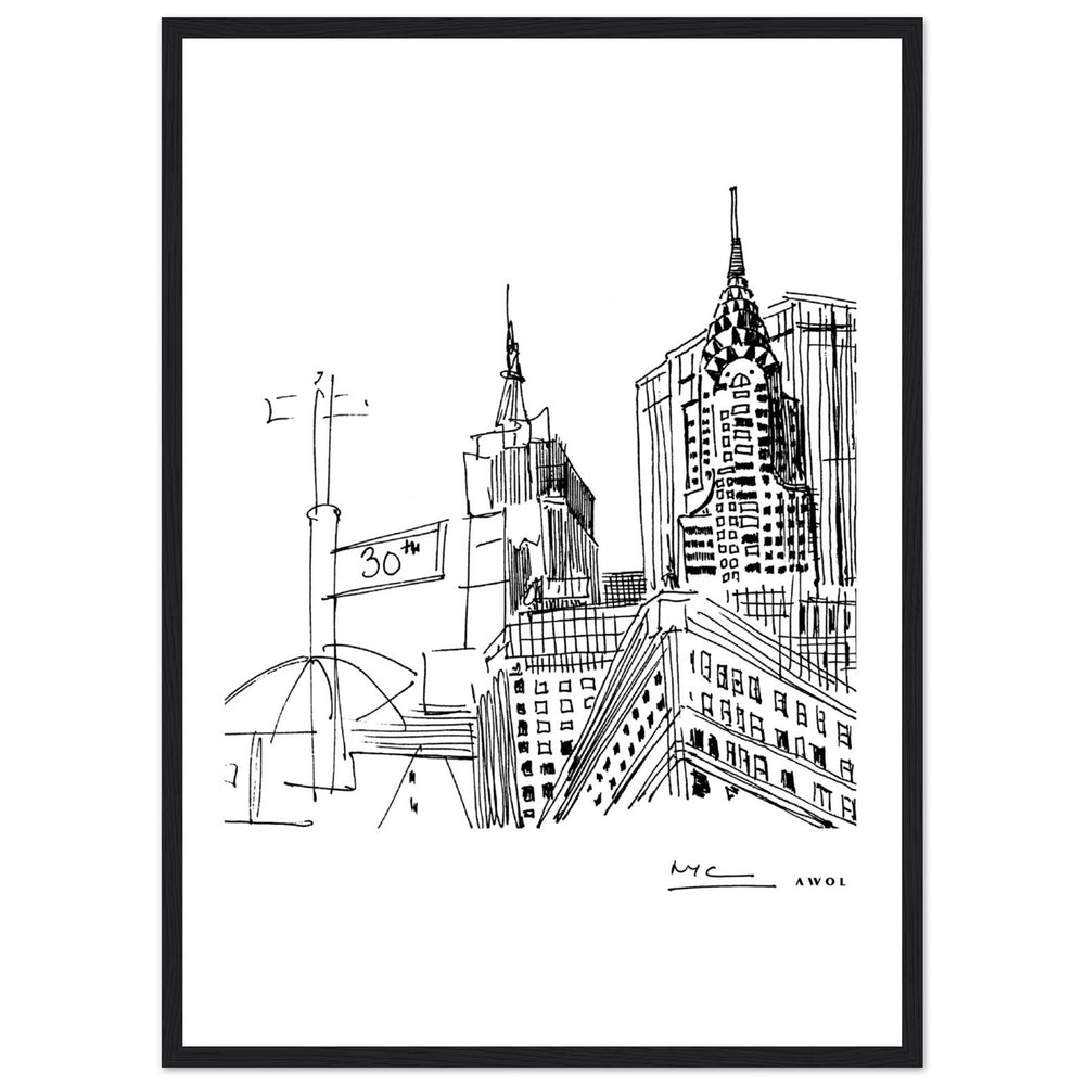 
                      
                        New York City Skyline Art, Iconic Skyscrapers: Framed Art Print
                      
                    