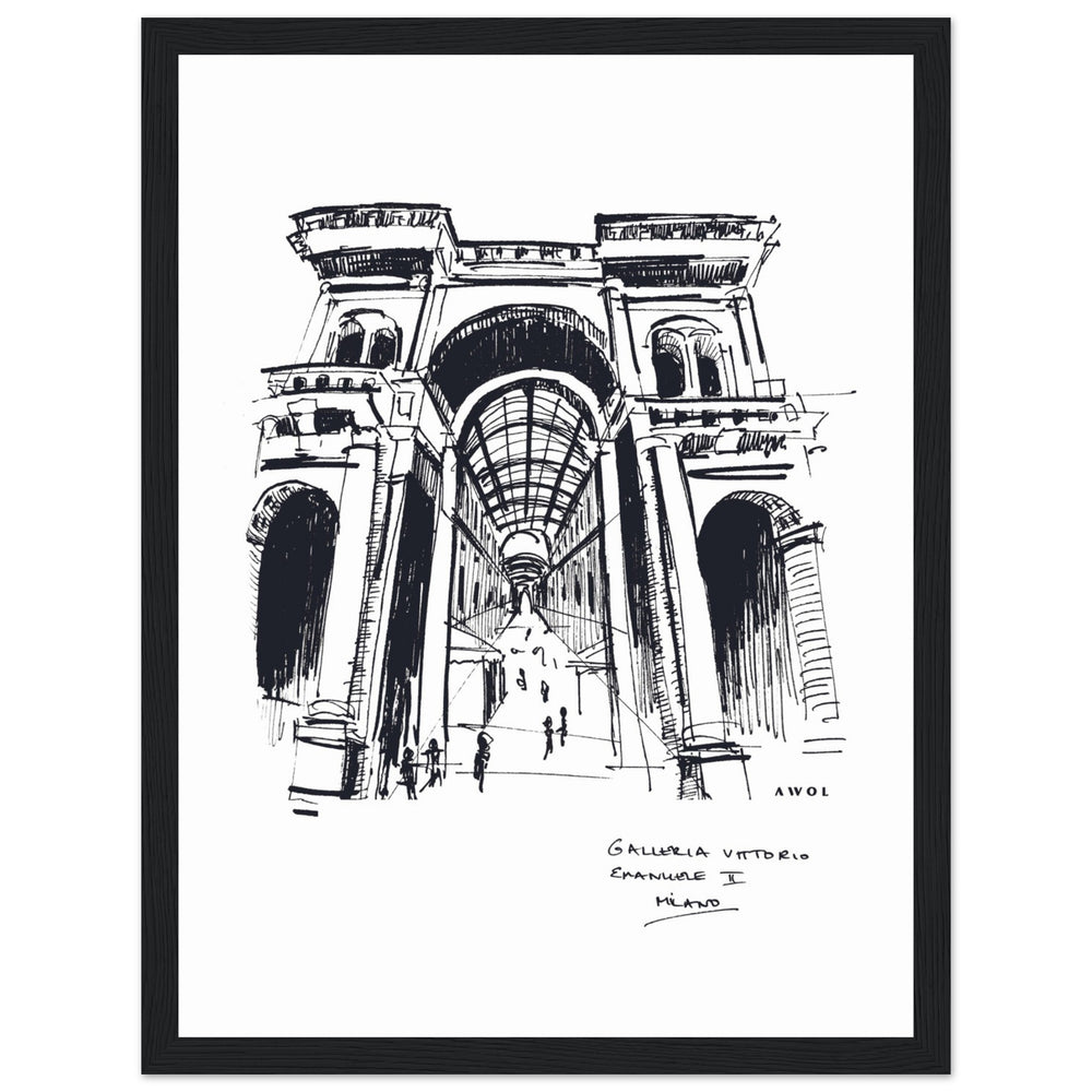 
                      
                        Milan, Fashion Capital City Artwork : Framed Art Print
                      
                    