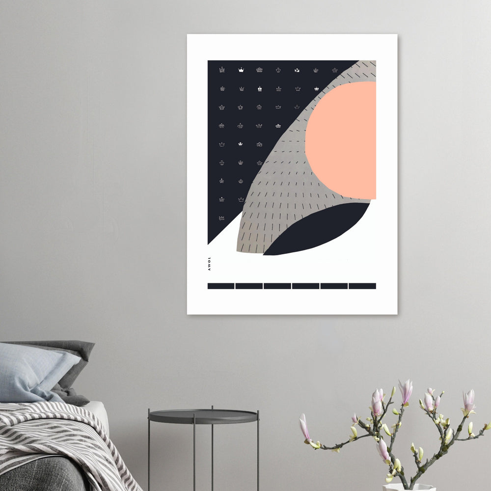 
                      
                        Minimalist Wall Art, Scandinavian Abstraction With Graphic Shapes: Poster Print
                      
                    