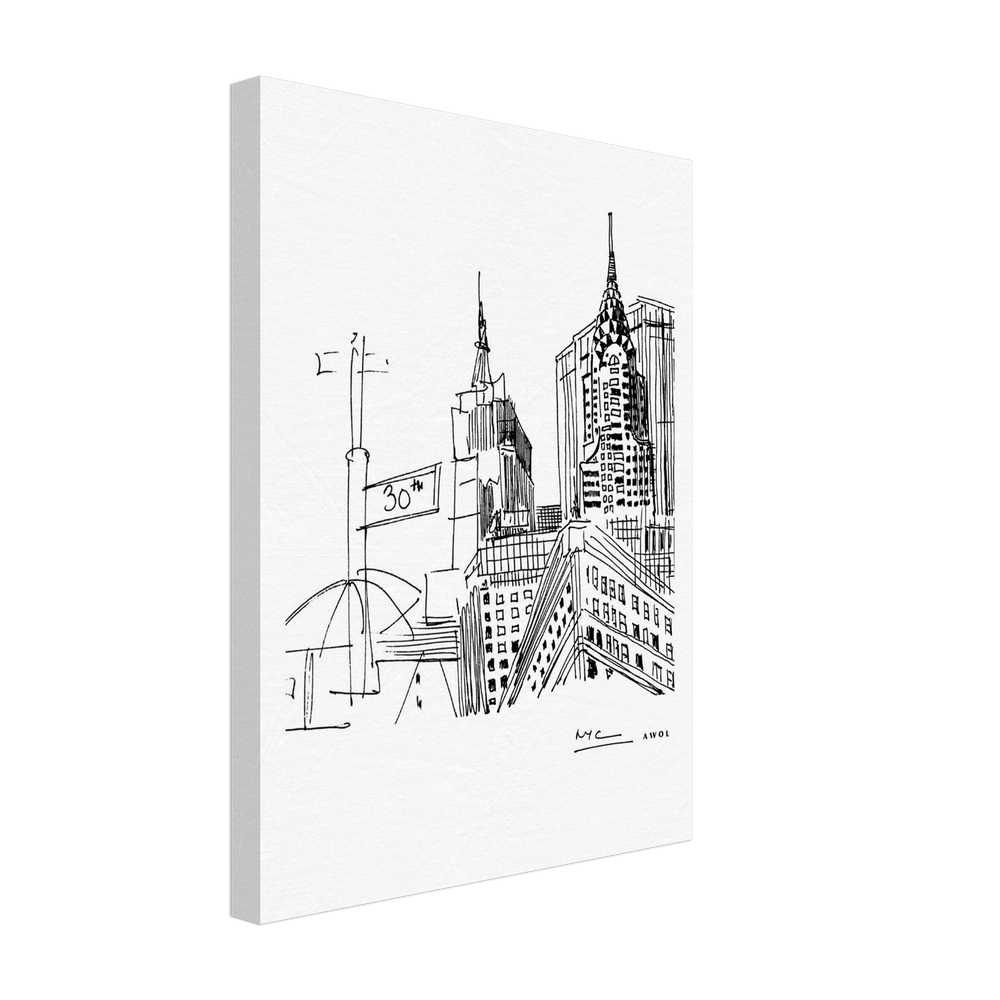 
                      
                        New York City Art, Iconic Skyscrapers: Canvas Print
                      
                    