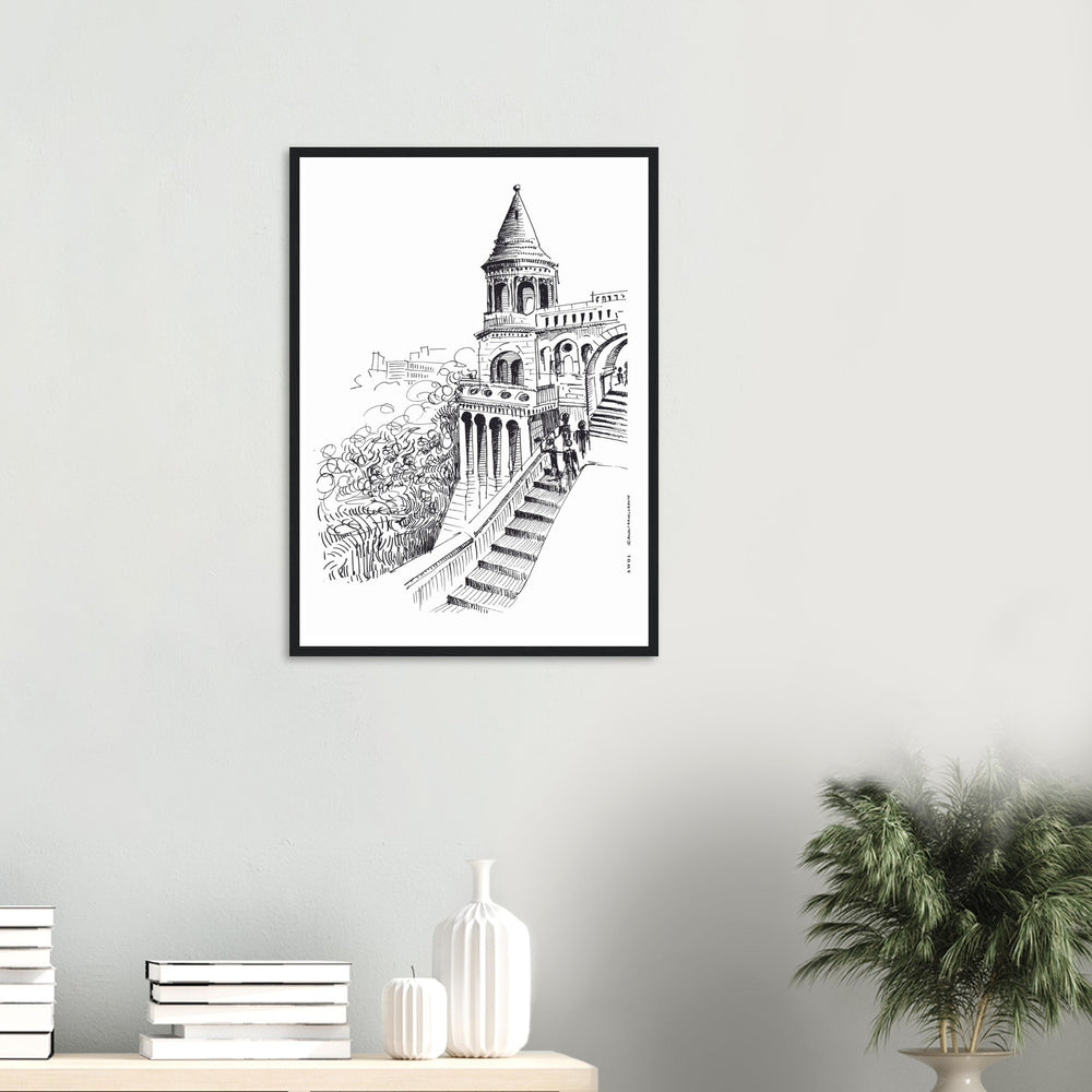 
                      
                        Castle In Budapest Art Print: Hungary Landscape, Wooden Framed Print
                      
                    