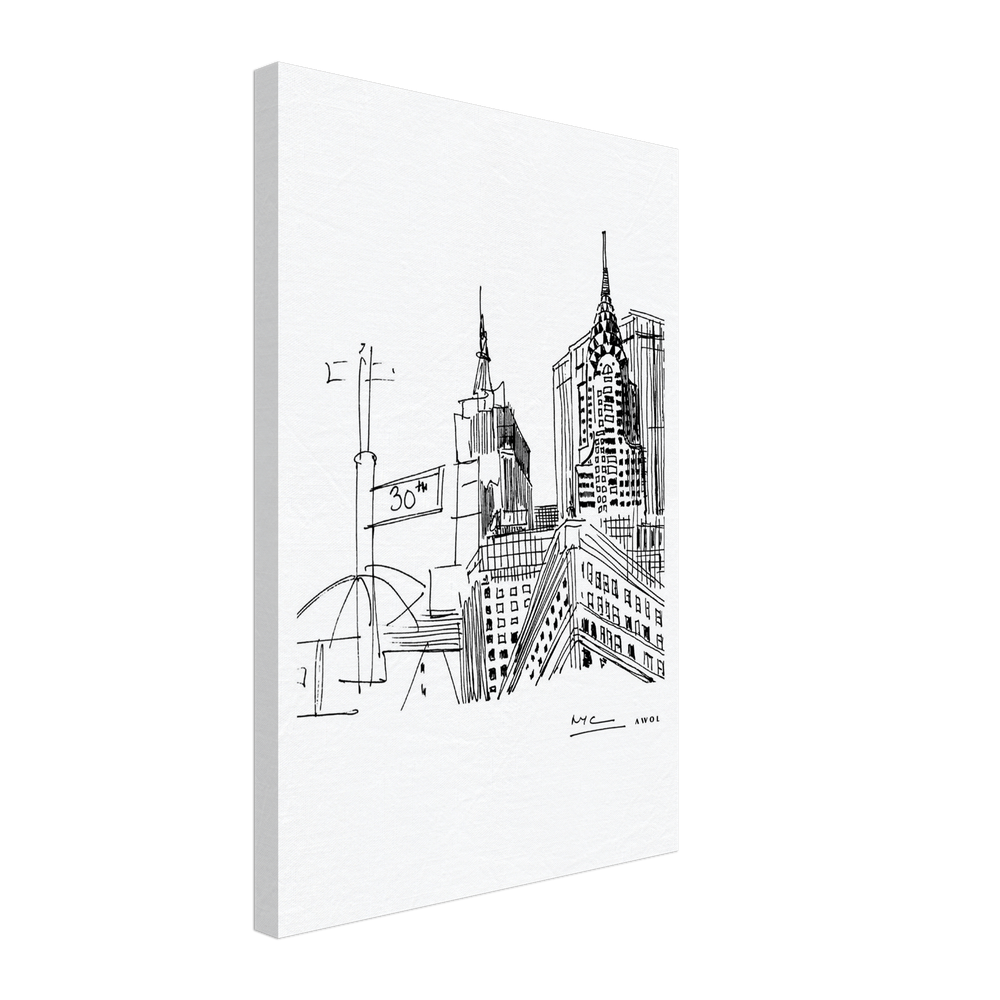 
                      
                        New York City Art, Iconic Skyscrapers: Canvas Print
                      
                    