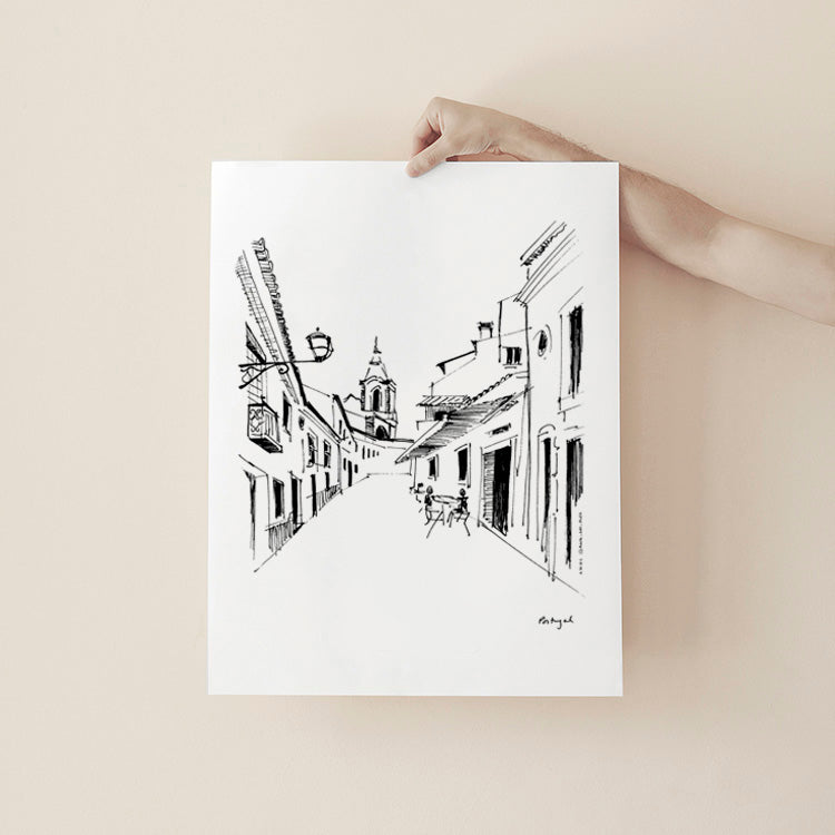 
                      
                        Portugal Street, Morning Coffee: Fine Art Poster
                      
                    