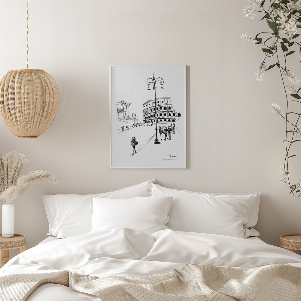 
                      
                        Black & White Rome, Italy Framed Wall Art Print
                      
                    