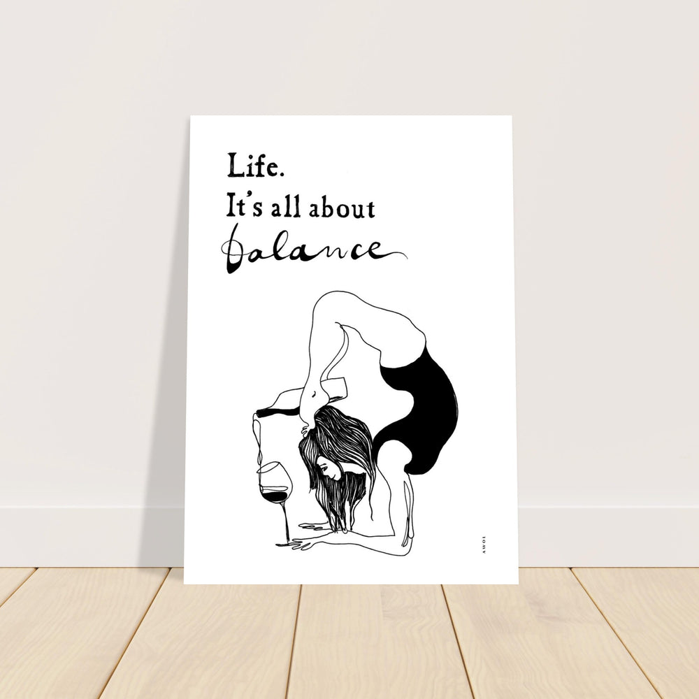 
                      
                        Funny Life Quote and Modern Spirituality Art Print: Yoga Poster Print
                      
                    