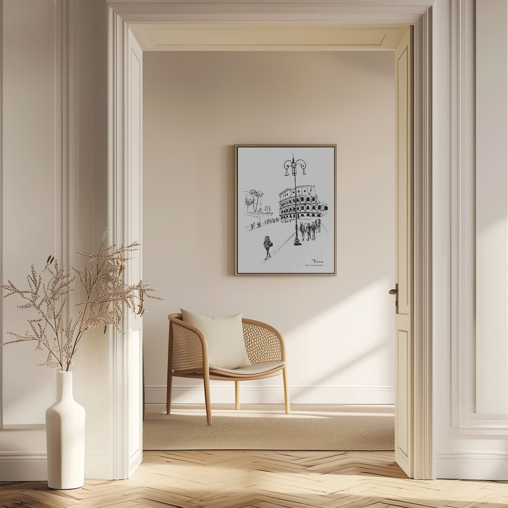 
                      
                        Black & White Rome, Italy Framed Wall Art Print
                      
                    