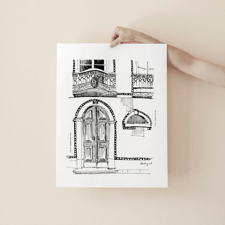 
                      
                        Elegant Entrance: Portugal Architecture, Fine Art Poster
                      
                    