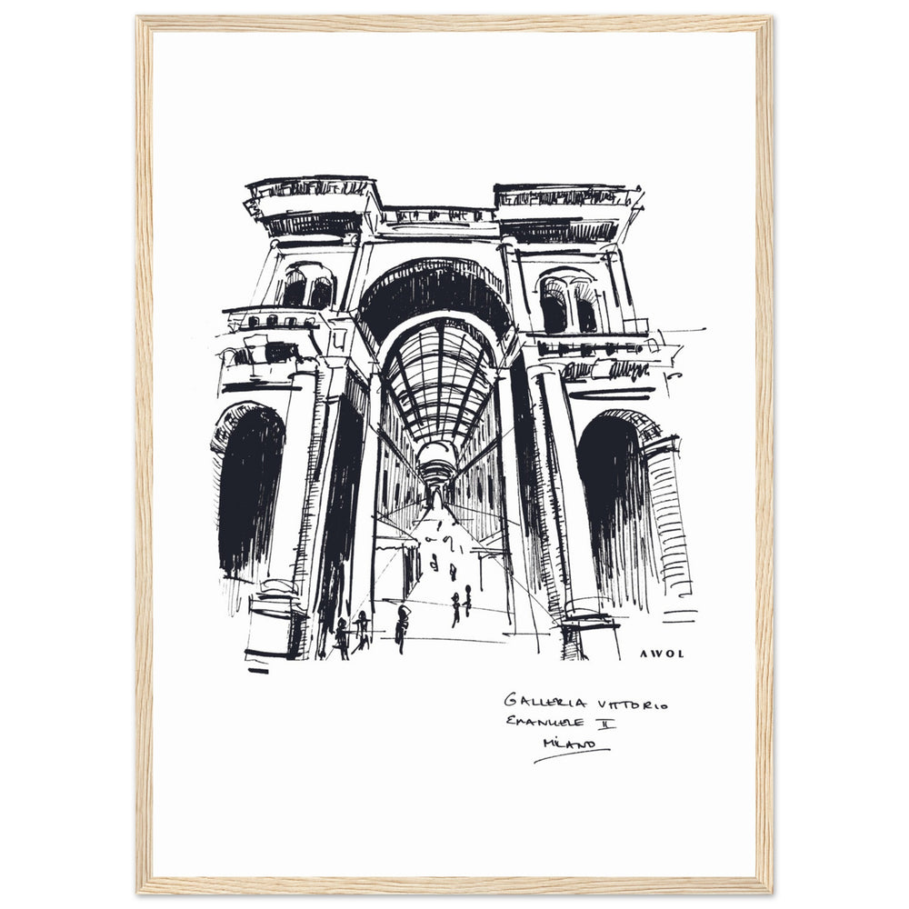 
                      
                        Milan, Fashion Capital City Artwork : Framed Art Print
                      
                    