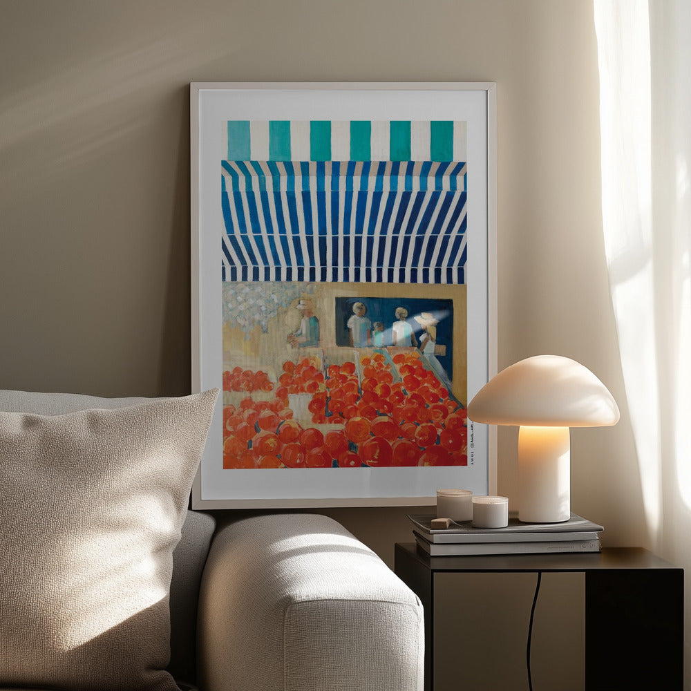 
                      
                        Nice Morning Market, South of France: Framed Fine Art Poster
                      
                    