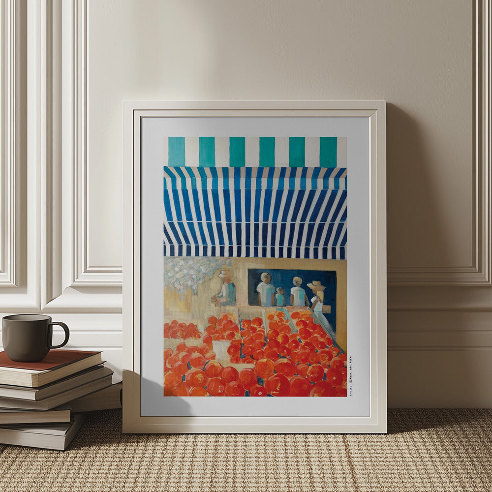 
                      
                        Nice Morning Market, South of France: Fine Art Giclée Poster Print
                      
                    