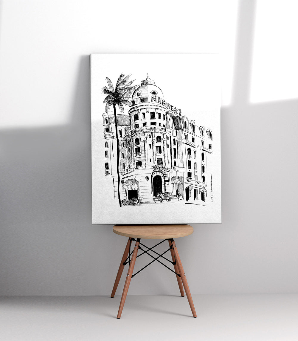 Elegant Architecture Of France, Art On Canvas Print