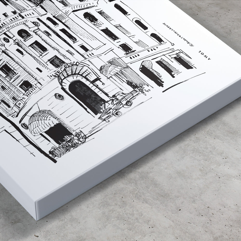 
                      
                        Elegant Architecture Of France, Art On Canvas Print
                      
                    