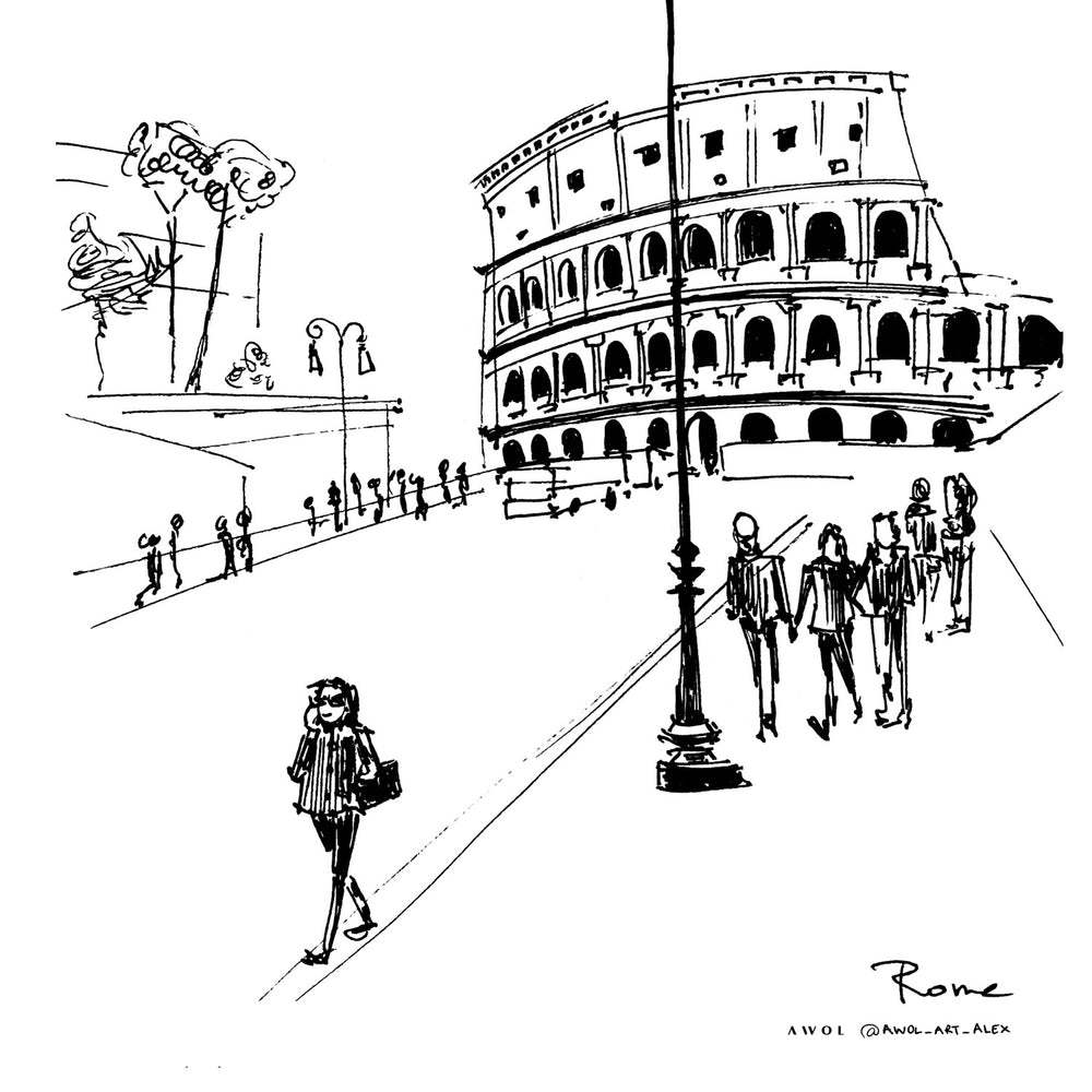 
                      
                        Black & White Rome, Italy Framed Wall Art Print
                      
                    
