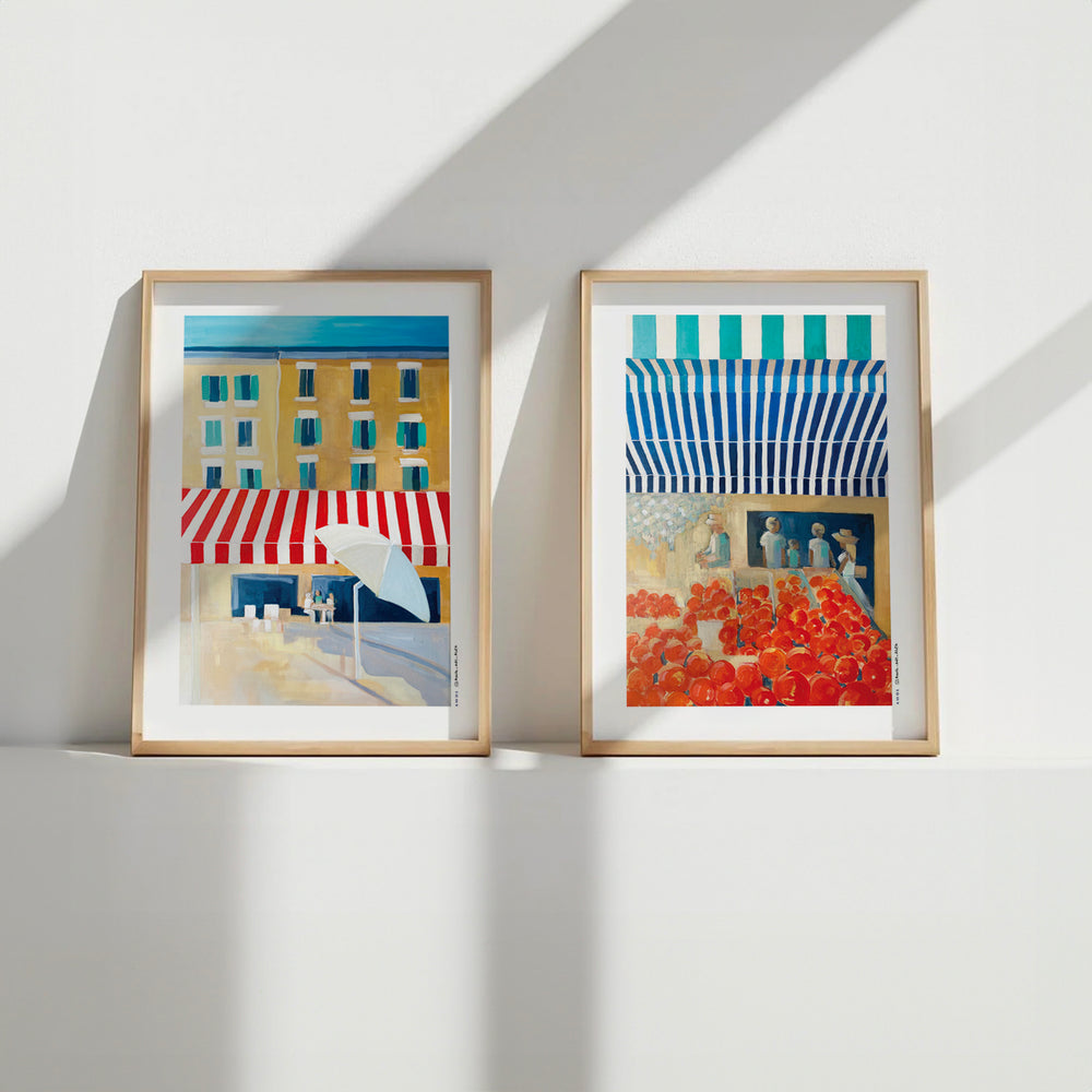 
                      
                        Nice Morning Market, South of France: Fine Art Giclée Poster Print
                      
                    