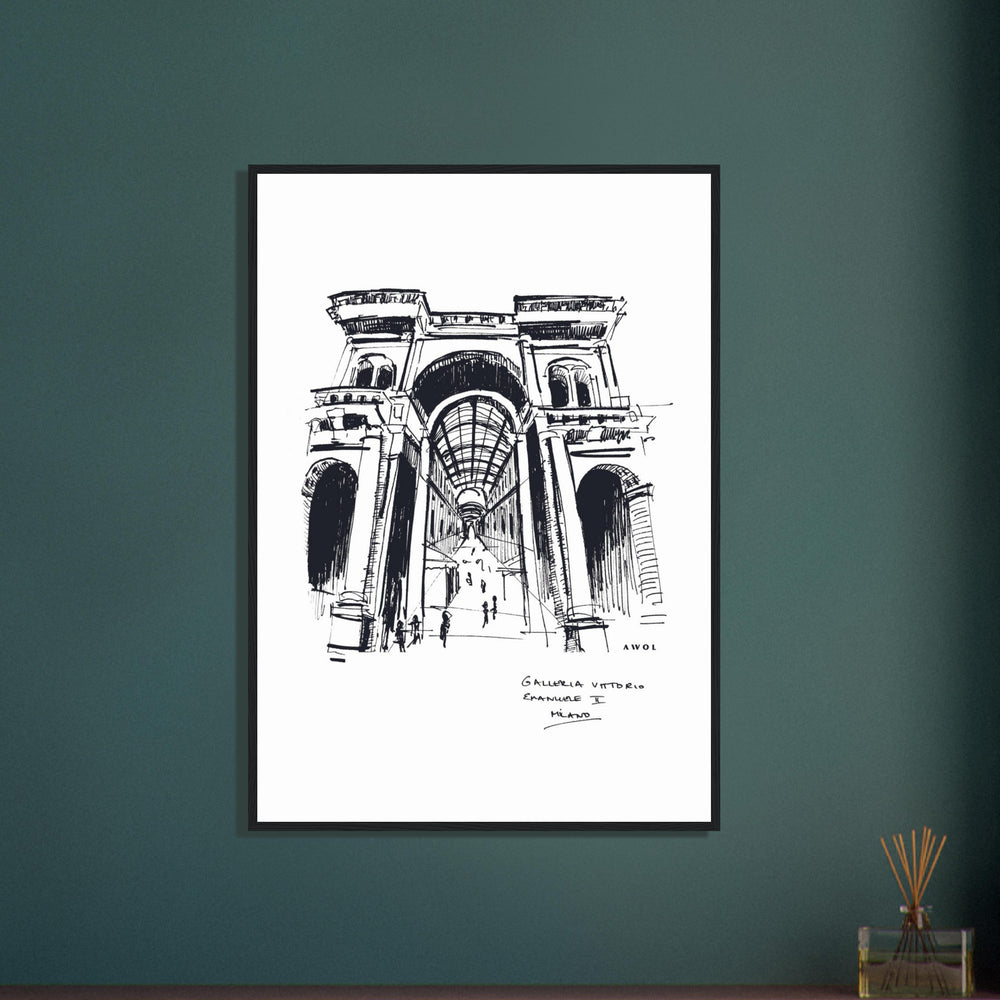 
                      
                        Milan, Fashion Capital City Artwork : Framed Art Print
                      
                    