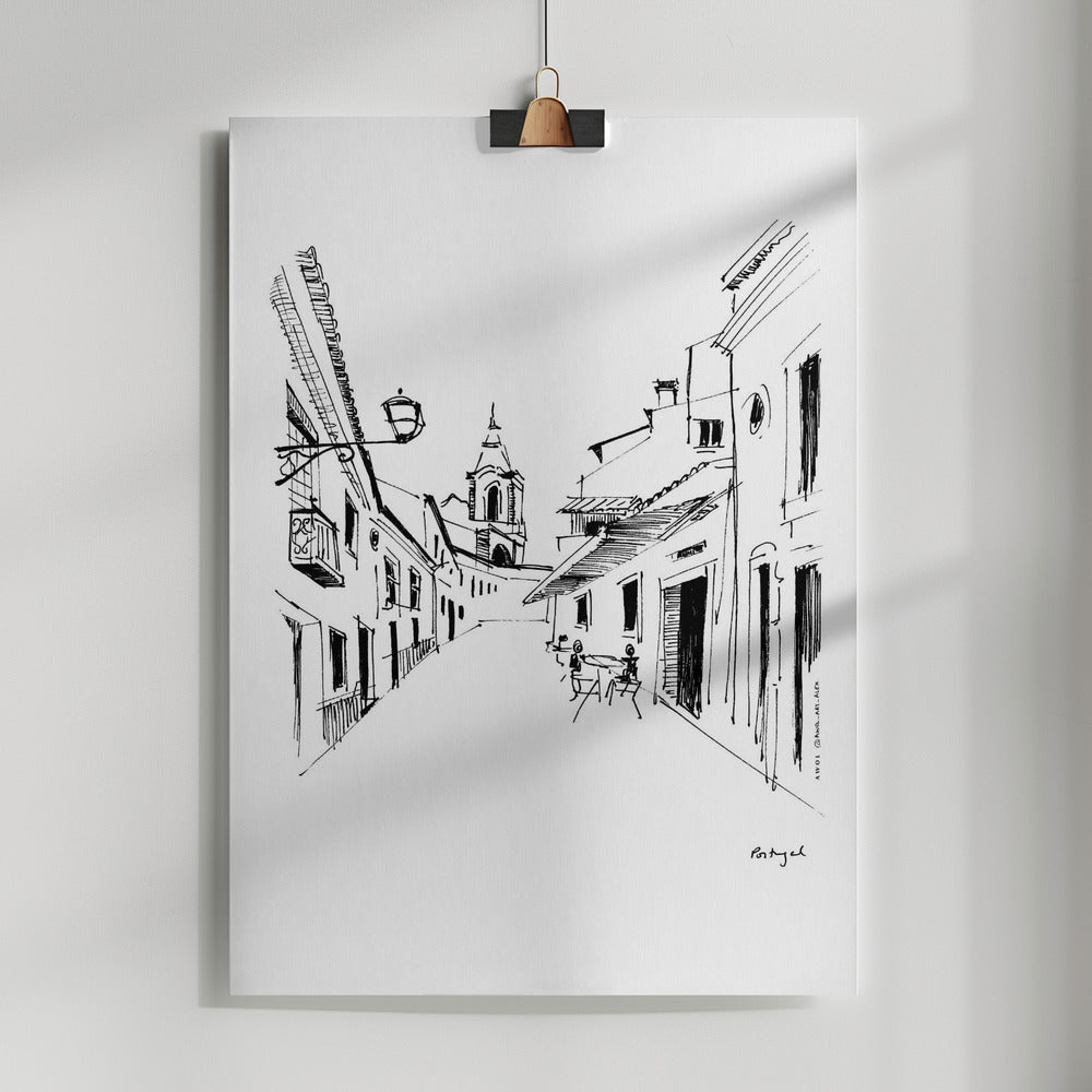 
                      
                        Portugal Street, Morning Coffee: Fine Art Poster
                      
                    