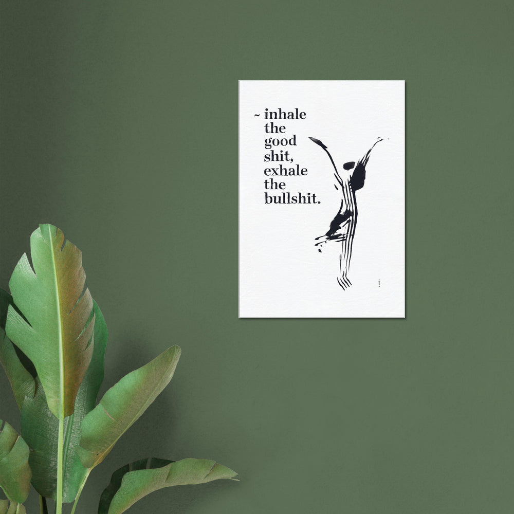 
                      
                        Modern Spiritual Wall Art With Quote And Yoga Pose: Art On Canvas Print
                      
                    